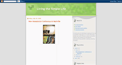 Desktop Screenshot of livingthesimplelifenashville.blogspot.com