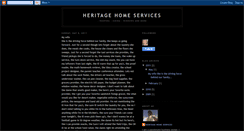 Desktop Screenshot of heritagehomeservices.blogspot.com