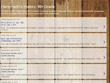 Tablet Screenshot of hanemannhistory9.blogspot.com