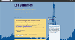 Desktop Screenshot of lessublimes.blogspot.com