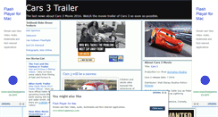 Desktop Screenshot of cars-3-movie-trailer.blogspot.com