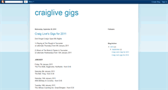 Desktop Screenshot of craiglivegigs.blogspot.com