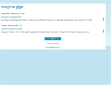 Tablet Screenshot of craiglivegigs.blogspot.com