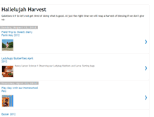 Tablet Screenshot of hallelujahharvest.blogspot.com