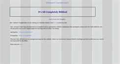 Desktop Screenshot of completelybiblical.blogspot.com