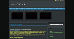 Desktop Screenshot of hack-o-crack.blogspot.com