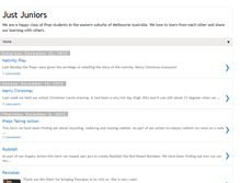 Tablet Screenshot of justjuniors.blogspot.com