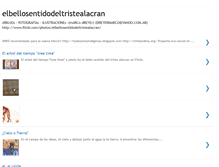 Tablet Screenshot of elbellosentidodeltristealacran.blogspot.com