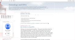 Desktop Screenshot of genealogyanddna.blogspot.com