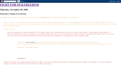 Desktop Screenshot of fightforourfreedom.blogspot.com