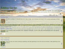 Tablet Screenshot of greentree-theoccasionalgardener.blogspot.com