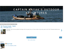 Tablet Screenshot of captainkayak.blogspot.com