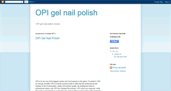 Desktop Screenshot of opigelnailpolish.blogspot.com