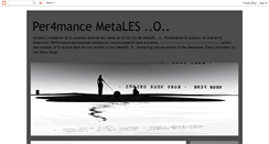 Desktop Screenshot of metalesperformance.blogspot.com