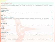 Tablet Screenshot of lifeafterfive.blogspot.com