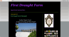 Desktop Screenshot of firstdraughtfarm.blogspot.com