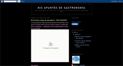 Desktop Screenshot of misapuntesdegastronomia.blogspot.com