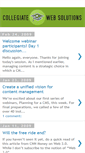 Mobile Screenshot of collegiatewebsolutions.blogspot.com