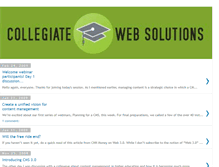 Tablet Screenshot of collegiatewebsolutions.blogspot.com