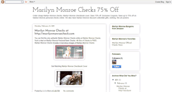 Desktop Screenshot of marilynmonroechecks.blogspot.com