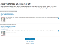 Tablet Screenshot of marilynmonroechecks.blogspot.com