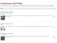 Tablet Screenshot of livinggreenandthrifty.blogspot.com