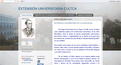 Desktop Screenshot of extensionuniversitariacultca.blogspot.com