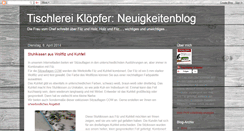 Desktop Screenshot of filz-und-holz.blogspot.com