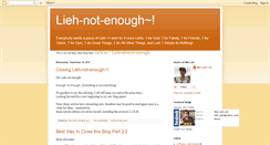 Desktop Screenshot of lieh-not-enough.blogspot.com