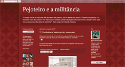 Desktop Screenshot of pejoteiroeamilitancia.blogspot.com