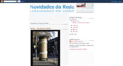 Desktop Screenshot of novidadesdarede.blogspot.com