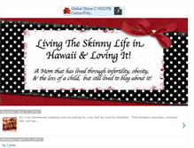 Tablet Screenshot of livingtheskinnylife.blogspot.com