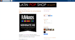 Desktop Screenshot of latinpopshop.blogspot.com