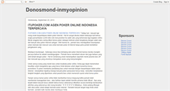 Desktop Screenshot of donosmond-inmyopinion.blogspot.com