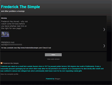 Tablet Screenshot of frederickthesimple.blogspot.com