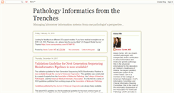 Desktop Screenshot of pathologyinformaticstrenches.blogspot.com