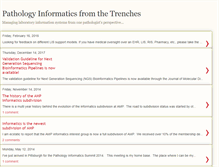 Tablet Screenshot of pathologyinformaticstrenches.blogspot.com
