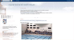 Desktop Screenshot of clubnatacionsantfeliu.blogspot.com