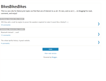 Tablet Screenshot of bikesbikesbikes.blogspot.com