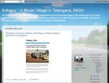 Tablet Screenshot of ankapur-amodelvillageinindia.blogspot.com