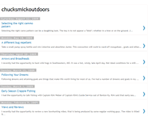 Tablet Screenshot of chucksmickoutdoors.blogspot.com
