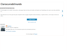 Tablet Screenshot of claroscurodelmundo.blogspot.com