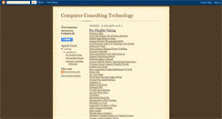Desktop Screenshot of computerconsultingtechnology.blogspot.com