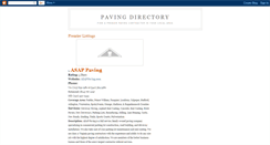 Desktop Screenshot of pavingdirectory.blogspot.com