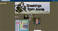 Desktop Screenshot of greetingsfromannie.blogspot.com