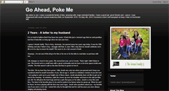 Desktop Screenshot of goaheadpokeme.blogspot.com