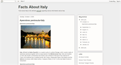 Desktop Screenshot of factsaboutitaly.blogspot.com