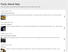 Tablet Screenshot of factsaboutitaly.blogspot.com