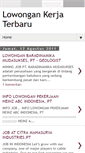 Mobile Screenshot of lowongan-kerja-terbaru-ind.blogspot.com