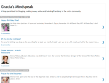 Tablet Screenshot of graciasmindspeak.blogspot.com